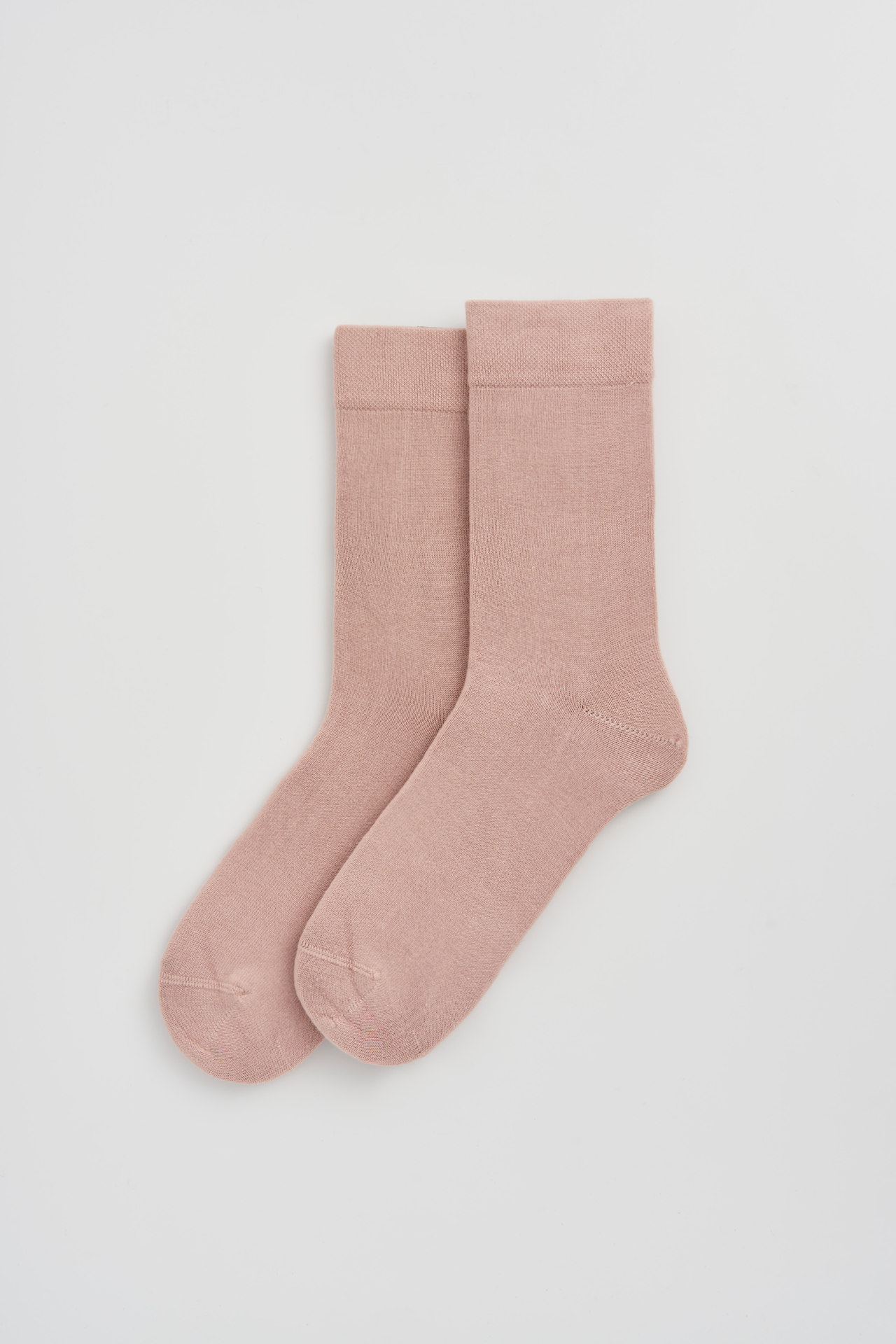 Faded Pink Bamboo Socks: Faded Pink / Large (UK 9-13)
