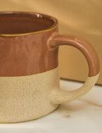 Bladon Half Glazed Mugs - Terracotta, Set of 2