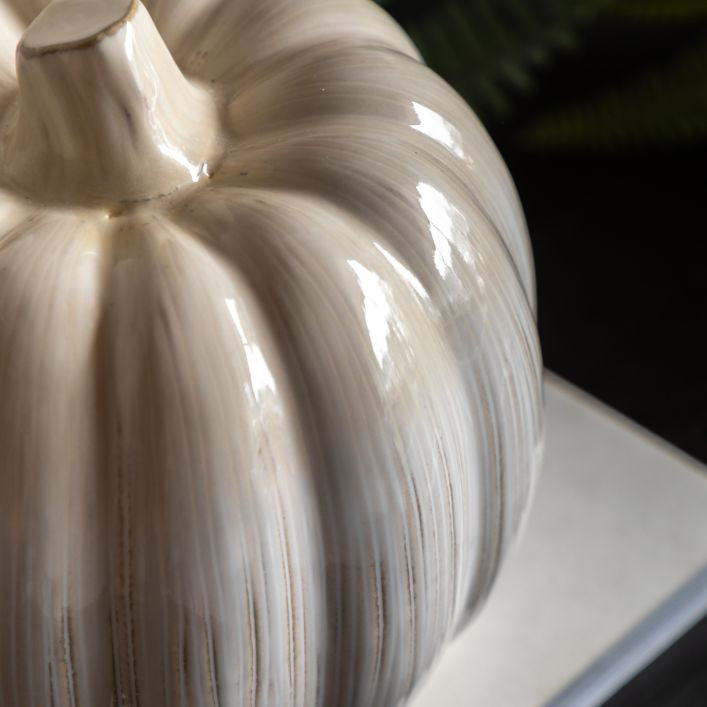 Ceramic Pumpkin - Cream