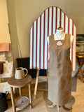 Cohen & Co. Belfast Linen Apron - Turf, Crossover