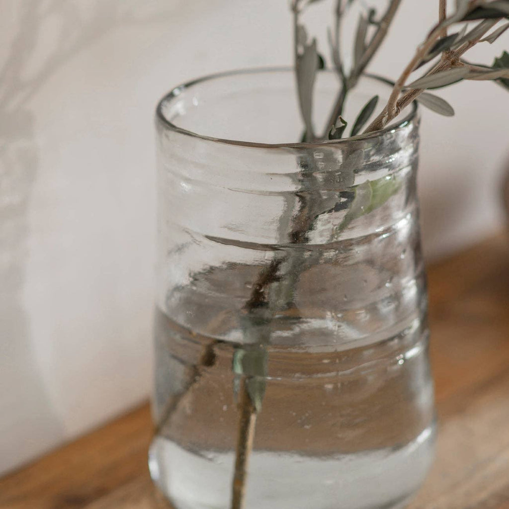 Wave Shaped Glass Vase