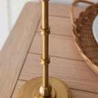 Brushed Brass Table Lampstand - Rechargeable