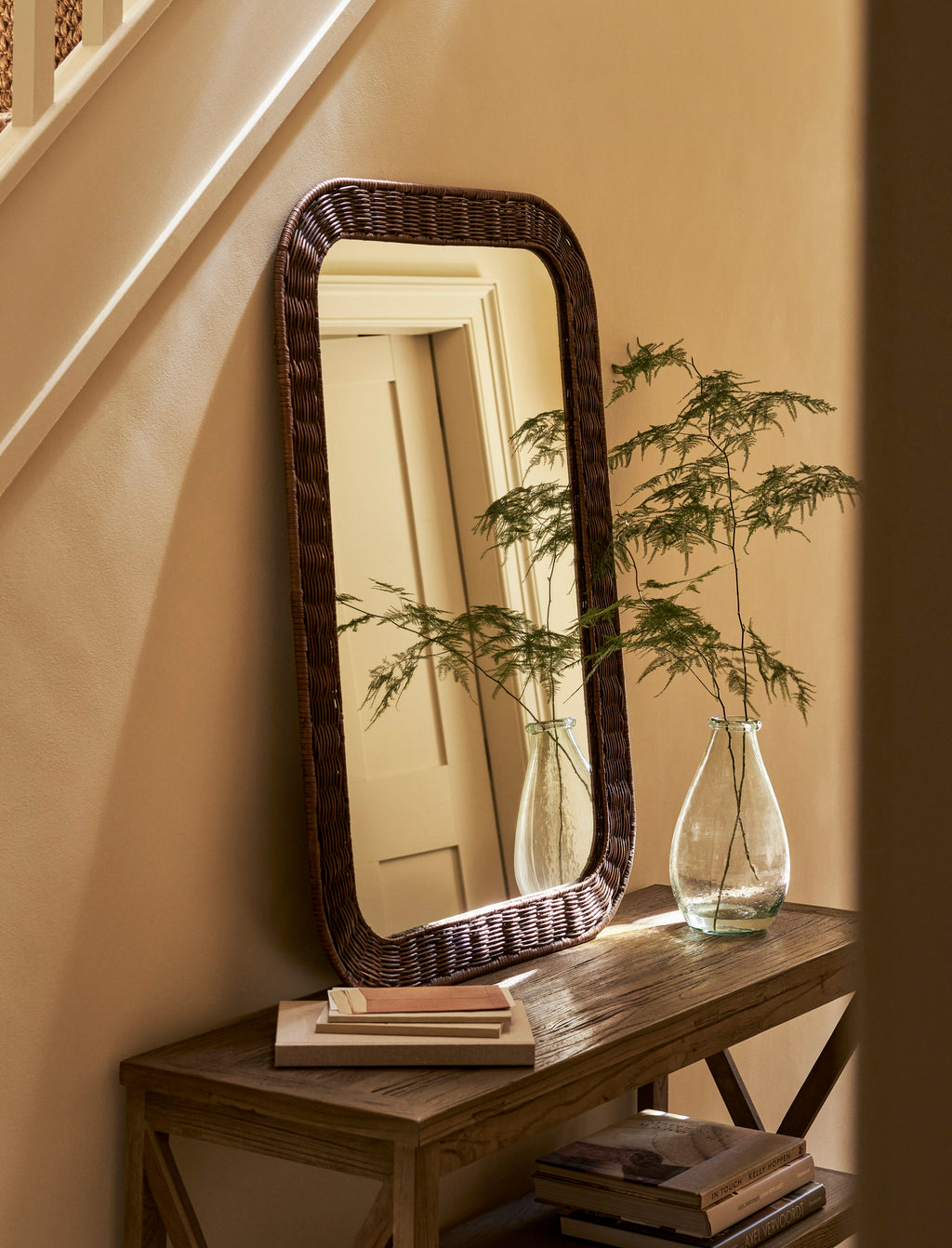 Wittering Antique Style Rattan Mirror