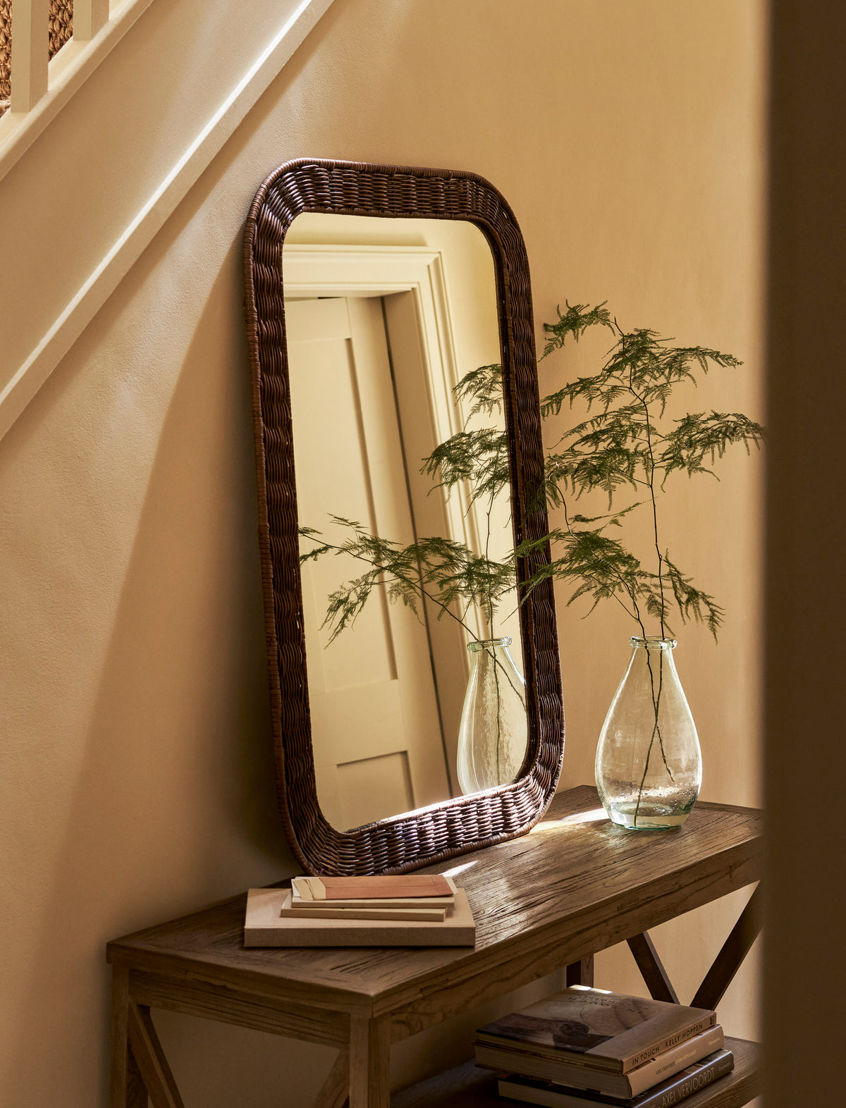 Wittering Antique Style Rattan Mirror