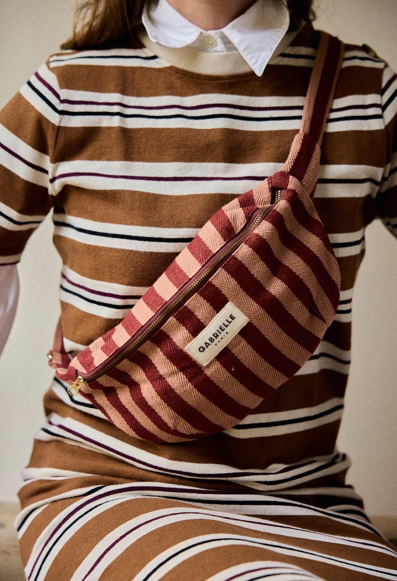 Rayures Garance Banana Bag