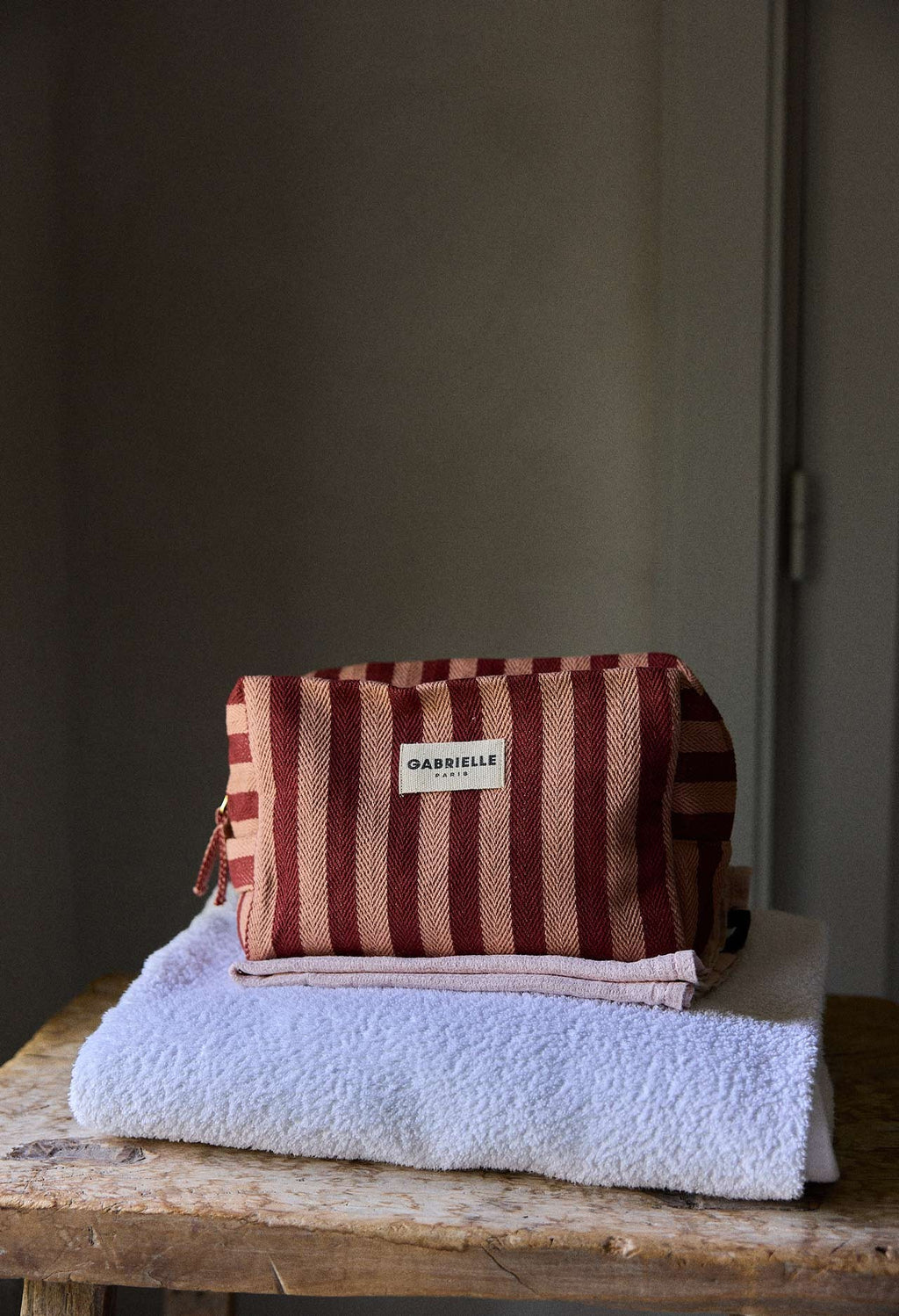 Garance Stripe Toiletry Bag