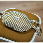 Gabrielle Gingham Cotton Bum Bag: Vichy Camel