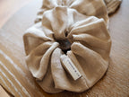 Ellen Linen Scrunchie - Natural