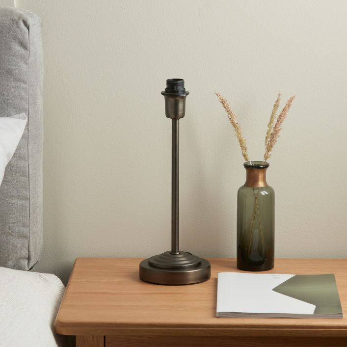 Antique Bronze Table Lampstand