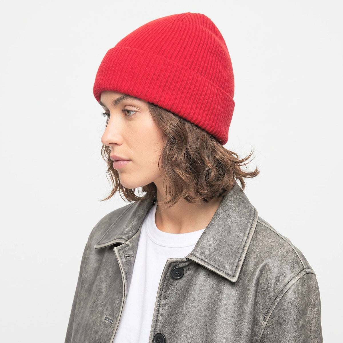 Noelle Beanie Hat - Red