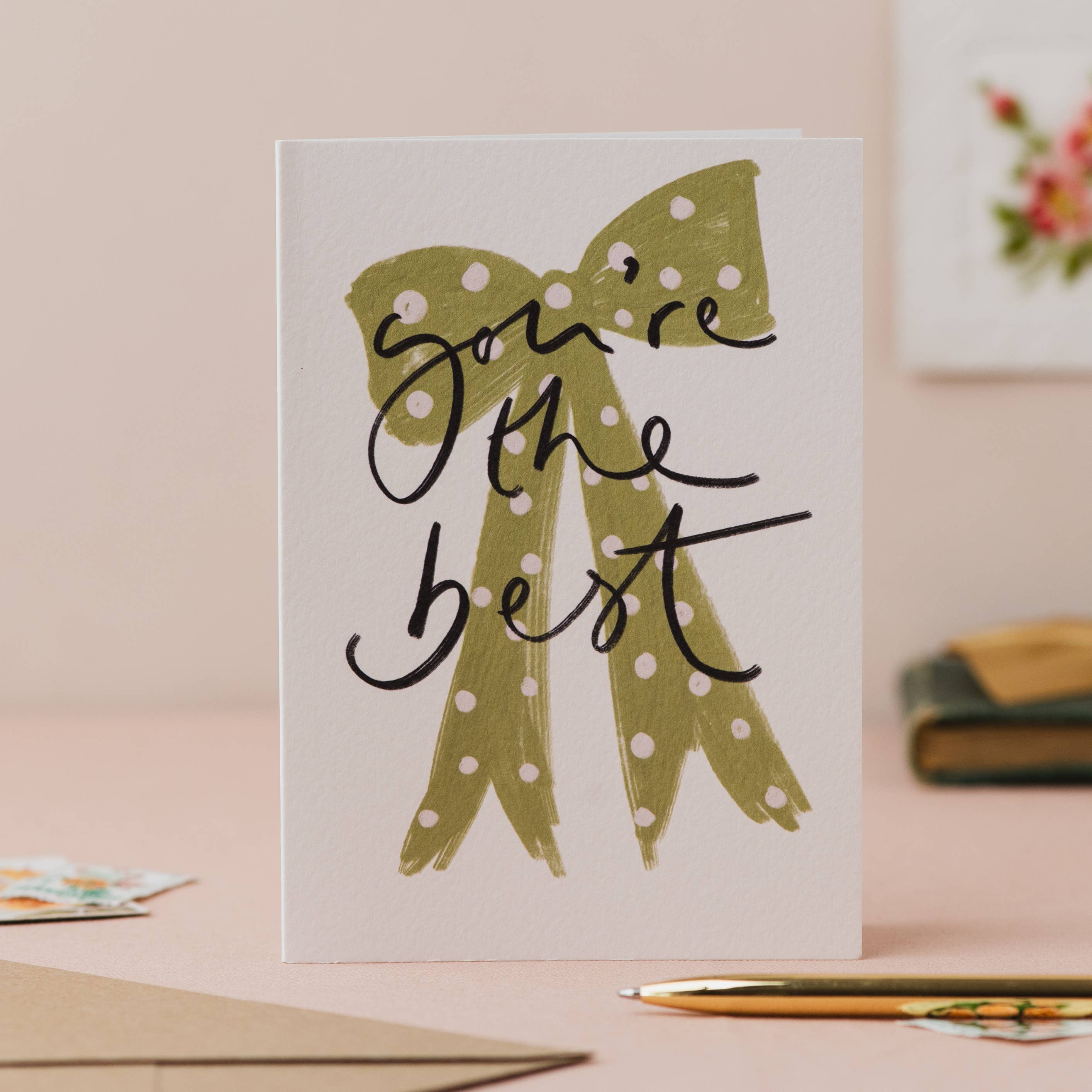 You're the Best - Thank You Card with Bow