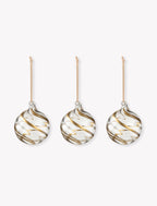 Bowood Christmas Baubles - Glass Gold