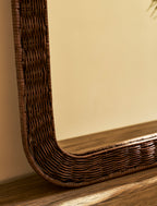 Wittering Antique Style Rattan Mirror