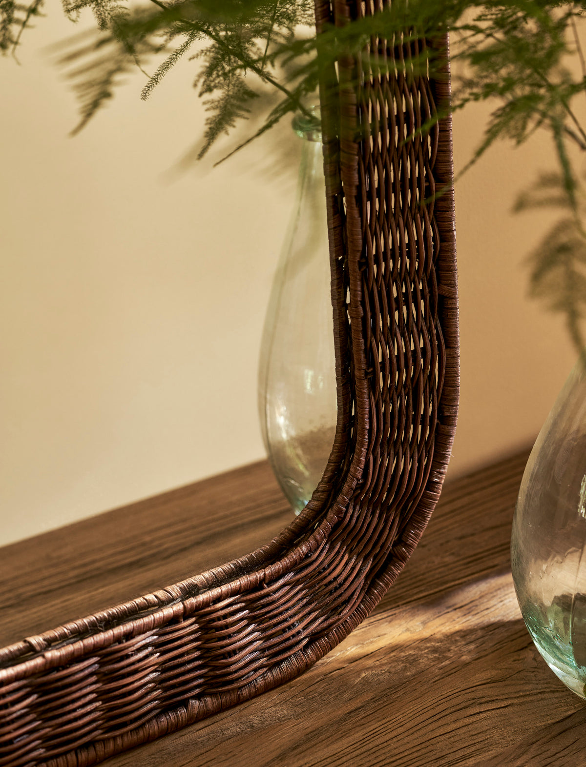 Wittering Antique Style Rattan Mirror