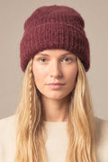 Woolen Beanie Hat - Berry