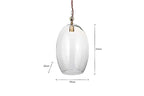 Otoro Recycled Glass Pendant - Large Oval
