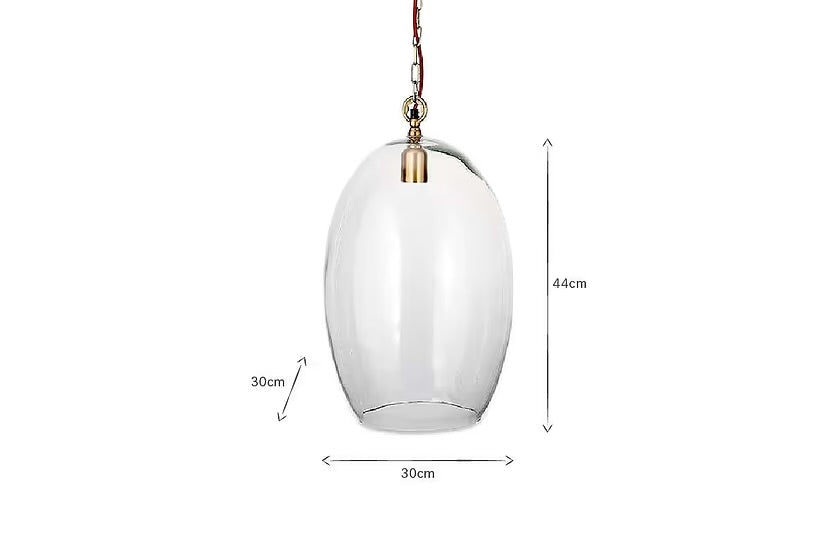 Otoro Recycled Glass Pendant - Large Oval