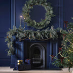 Luxe Pine and Cypress Faux Foliage Christmas Garland
