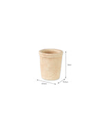 Dursley Textured Pot 10cm - Stoneware, Natural