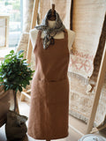 Cohen & Co. Belfast Linen Apron - Rust, Tieback