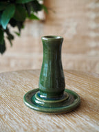 Cohen & Co. Ceramic Candle Holder - Green, large