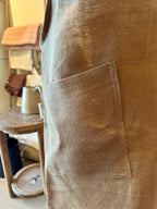 Cohen & Co. Belfast Linen Apron - Turf, Crossover