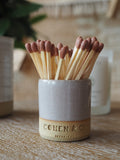 Cohen & Co. Ceramic Matchpot - Stone Grey