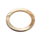 White Natural Buffalo Horn Bangle Bracelet