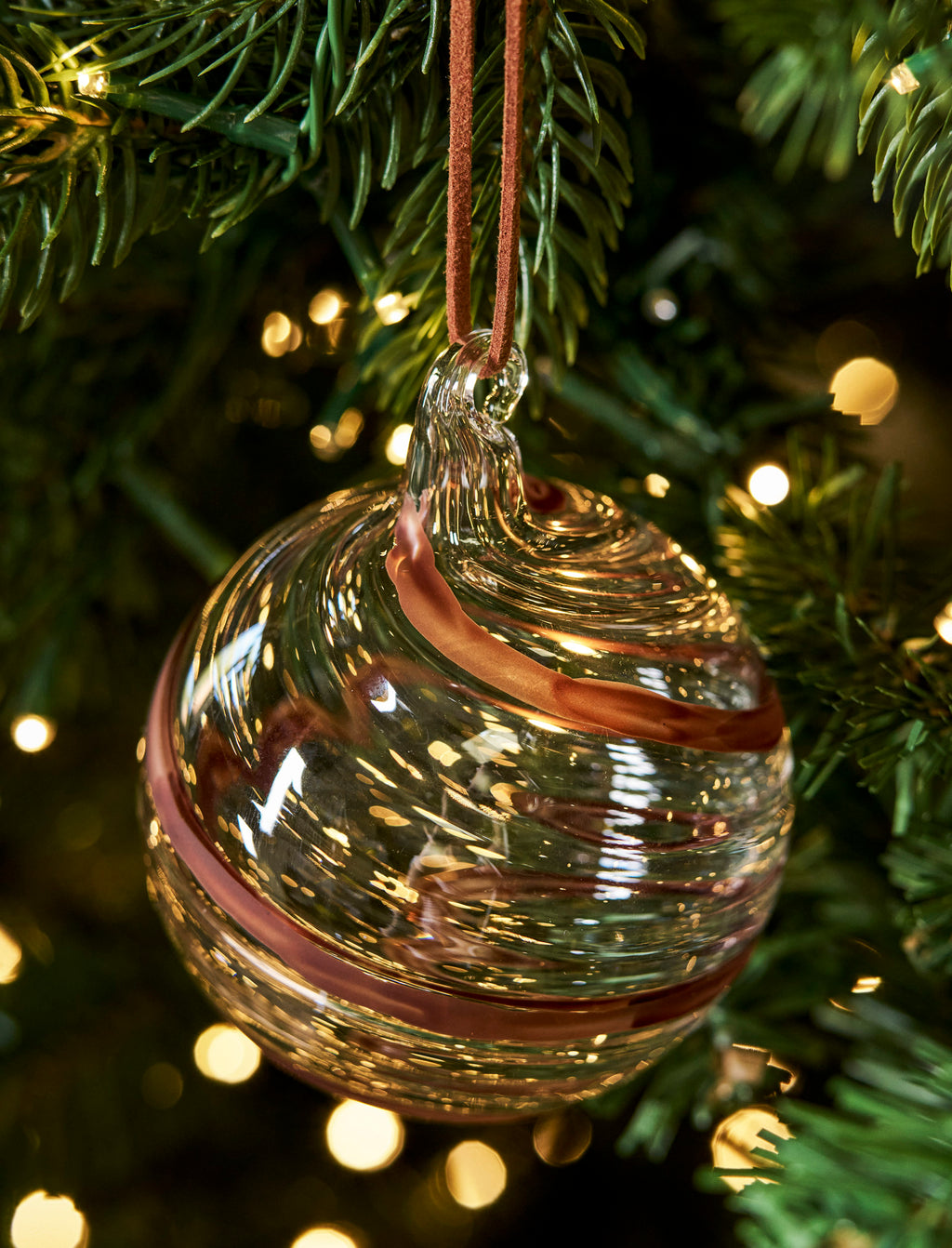 Bowood Christmas Baubles - Glass Cocoa