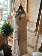 Cohen & Co. Belfast Linen Apron - Stone, Tieback