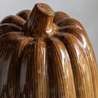 Ceramic Pumpkin - Tall, Rust