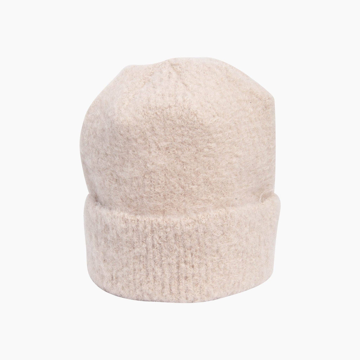 Woolen Beanie Hat - Beige