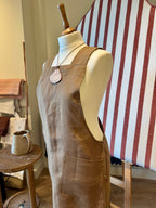 Cohen & Co. Belfast Linen Apron - Turf, Crossover