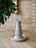 Cohen & Co. Ceramic Candle Holder - Stone, large