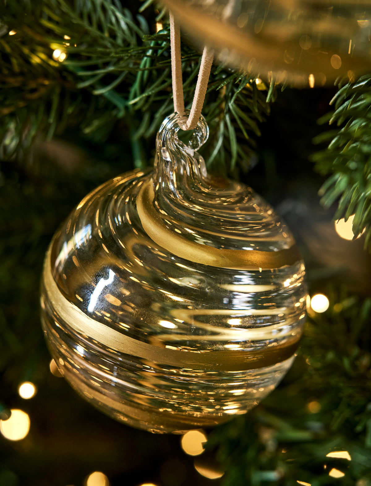 Bowood Christmas Baubles - Glass Gold