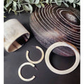 White Natural Buffalo Horn Bangle Bracelet