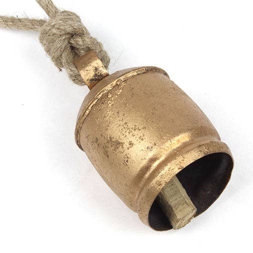 Vintage Cow Bell on Rustic Rope