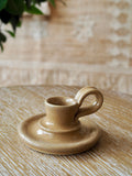 Cohen & Co. Ceramic Candle Holder - Tan, small