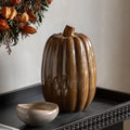 Ceramic Pumpkin - Tall, Rust