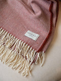 Albert Merino Lambswool Throw - Red