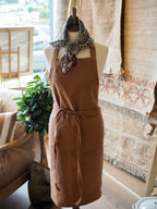 Cohen & Co. Belfast Linen Apron - Rust, Tieback