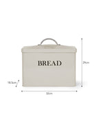 Enamel Bread Bin - Truffle