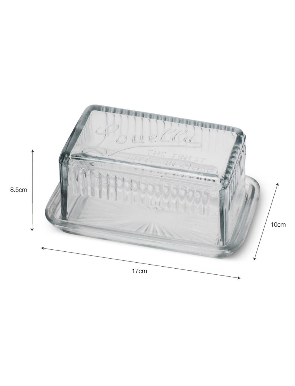 Louella Butter Dish - Glass