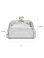 Classic Cornbury Butter Dish - Glass