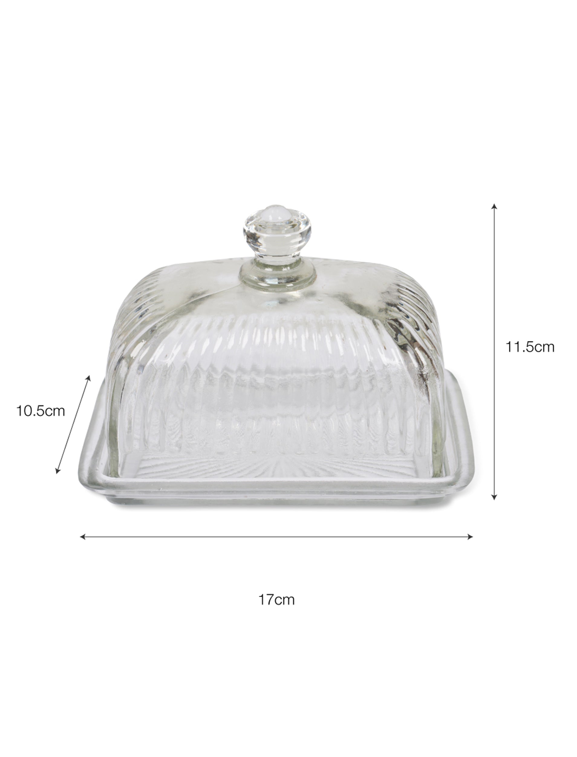 Classic Cornbury Butter Dish - Glass