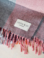 Bea Merino Alpaca & Lambswool Throw - Coloured Check