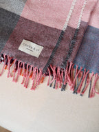 Bea Merino Alpaca & Lambswool Throw - Coloured Check