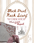 Blockprinting Neck Scarf Workshop
