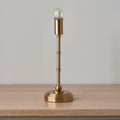 Brushed Brass Table Lampstand - Rechargeable