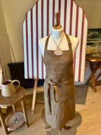 Cohen & Co. Belfast Linen Apron - Turf, Tieback